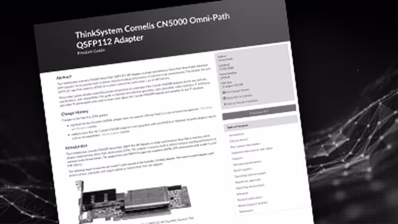 ThinkSystem Cornelis CN5000 Product Guide
